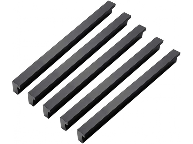  Lot de 10 poignées modernes pour portes d'armoire en alliage d'aluminium, trou central de 192 mm  - Conforama A