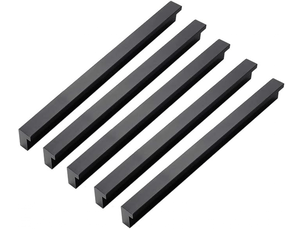 Lot de 10 poignées modernes pour portes d'armoire en alliage d'aluminium, trou central de 192 mm
