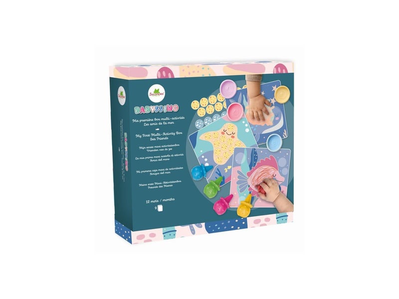  Jeu creatif xl amis de la mer peinture coloriage stickers repositionnables SYC3760424921189 - Conforama A