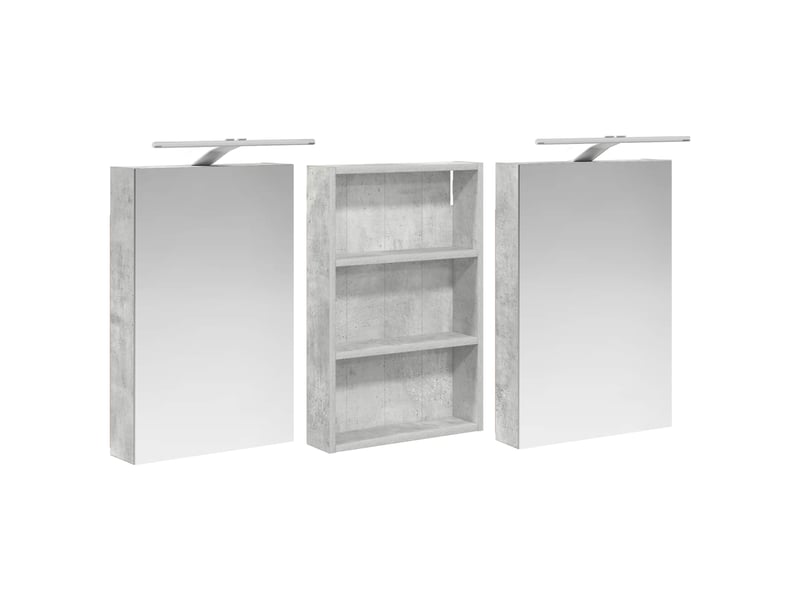 Ensemble de meubles de salle de bain 3 pcs 120x10.5x60.5 cm shl6183 - Conforama E
