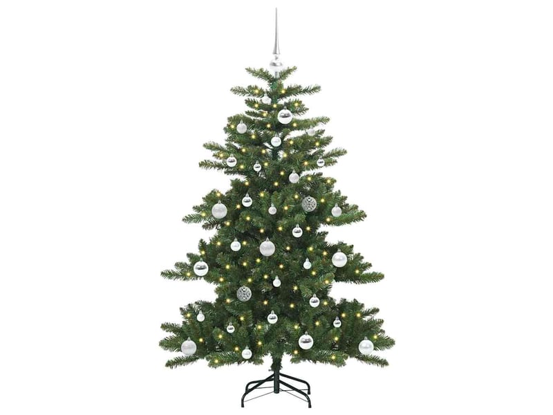  Sapin de noël artificiel, arbre de noël à branches articulées vert 150 cm shl933  - Conforama C