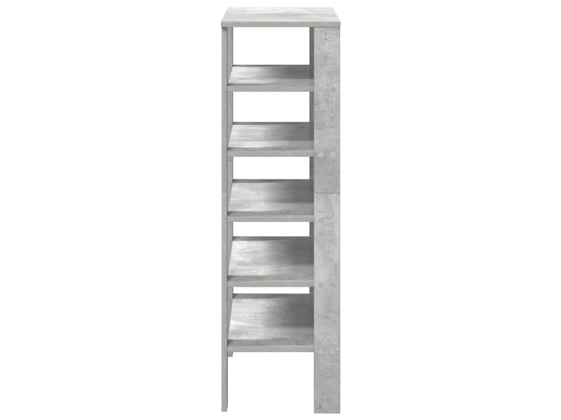  Meuble à chaussures, étagère à chaussures gris béton 61x32x105 cm bois d'ingénierie  - Conforama E