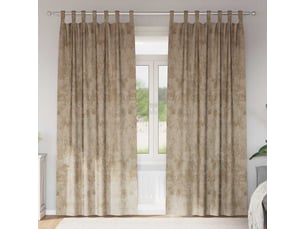 Lot de 2 rideaux en velours, rideaux de fenêtre champagne 245 x 140 cm velours cf44176