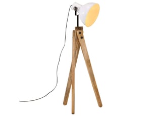 Lampadaire salon, lampe sur pied 25 w blanc 45x45x120 cm e27