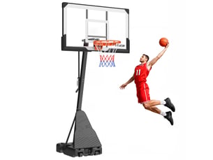 Vevor panier de basket-ball sur pied avec roues hauteur réglable 2,3-3,05 m
