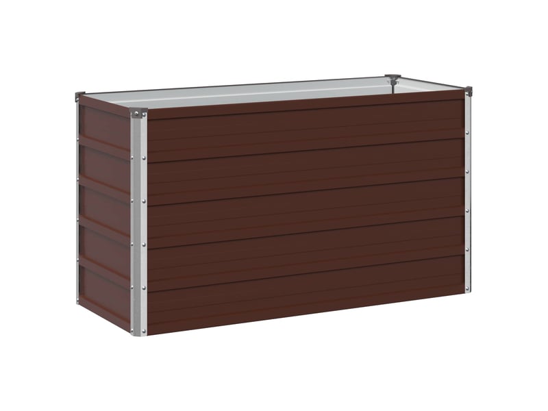  Jardinière - jardin surélevé marron 100 x 40 x 55 cm acier laminé à froid  - Conforama A