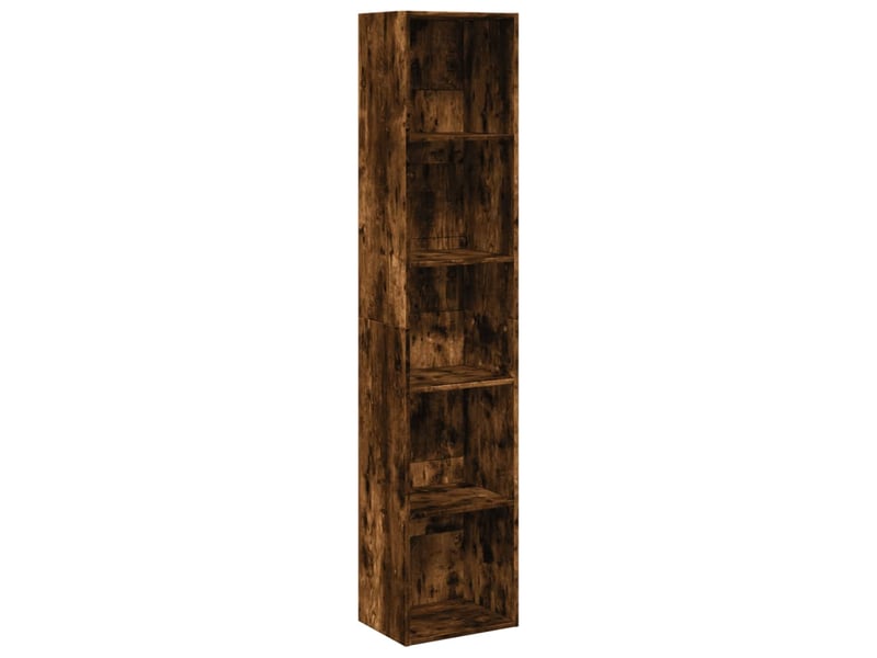  Bibliothèque, étagère de rangement chêne fumé 40x30x189 cm bois d'ingénierie  - Conforama A