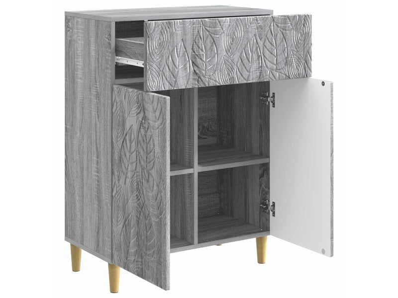  Buffet - bahut - meuble de rangement sonoma gris 66 x 34,5 x 90 cm bois d'ingénierie  - Conforama D