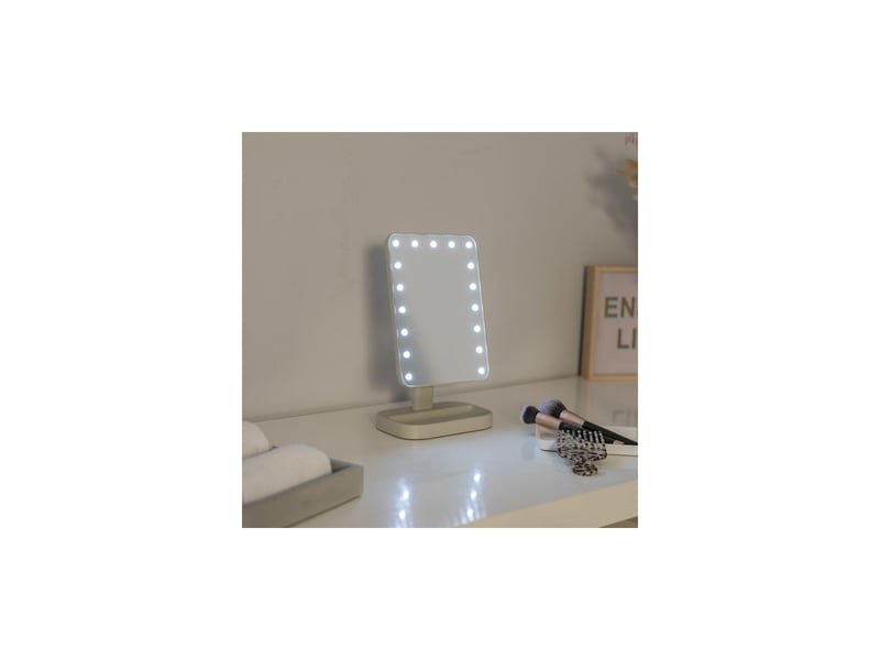  Miroir de maquillage lumineux livoo  - Conforama C