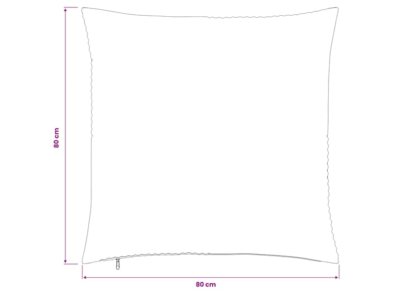  Lot de 6 housses de coussin almelo jaune 80 x 80 cm velours côtelé cf49888  - Conforama E