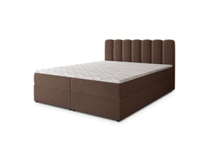 Lit avec rangement 180x200 cm <strong>MASSENO</strong> <strong></strong> coloris marron