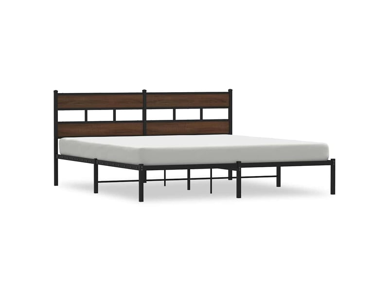  Lit double- lit adulte -  cadre de lit sans matelas avec tête de lit 200x200 cm  - Conforama A