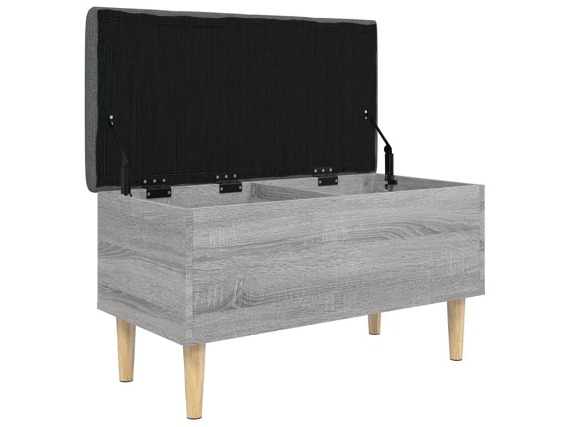  Banc chambre, banc de rangement sonoma gris 82x42x46 cm bois d'ingénierie  - Conforama D