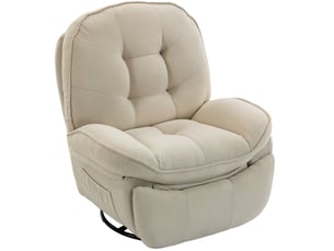 Fauteuil relax manuel <strong>BEAOK</strong> Polyester beige