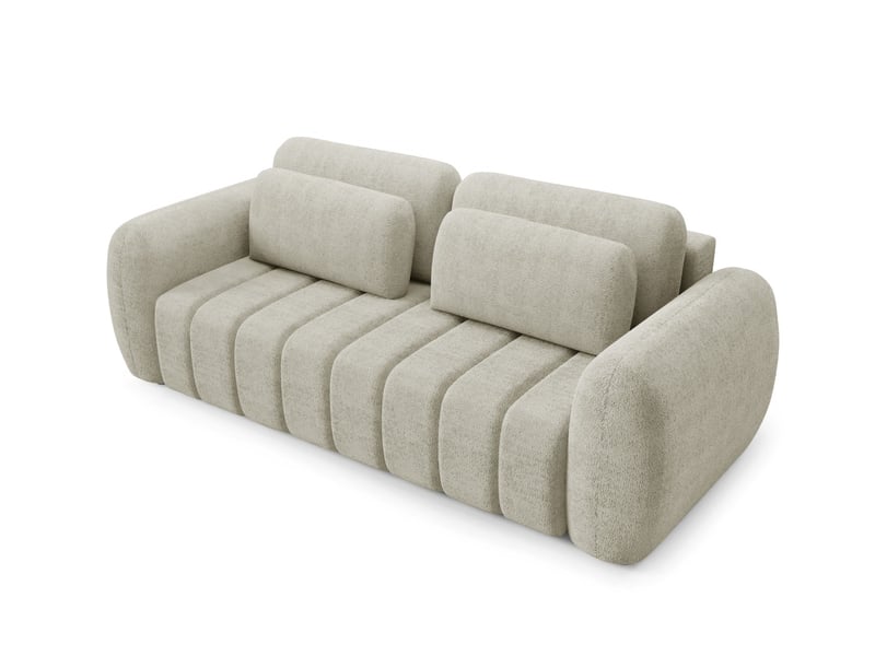  Canapé contii premium avec fonction de couchage couleur : quelle beige  - Conforama D