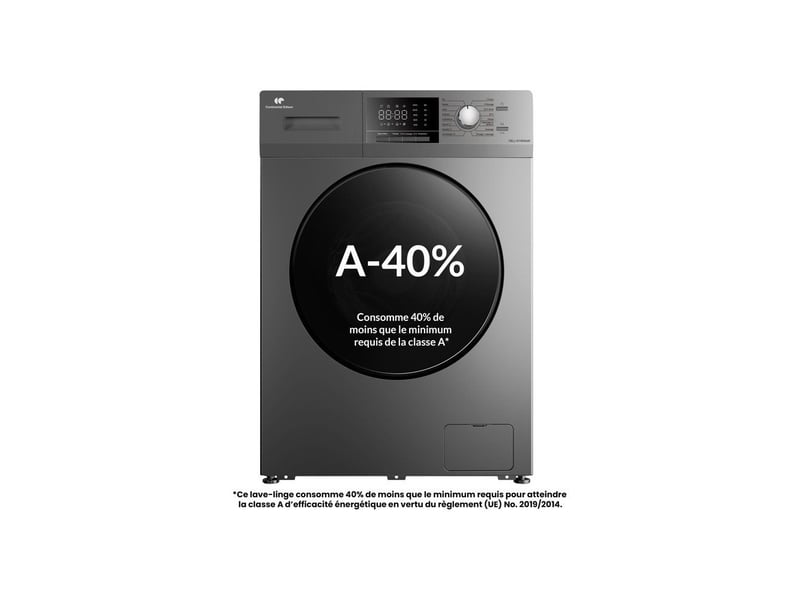  Lave linge hublot 10 kg 1400 tr induction argent 16 programmes CELL10140SA40 - Conforama A