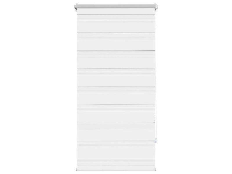  Store vénitien zebra, store de fenêtre 80,9 x 150 cm, largeur du tissu 76,7 cm, blanc cf48209  - Conforama A