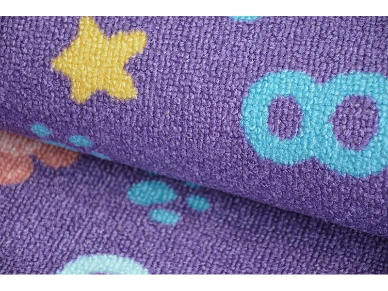  Tapis enfant numbers violet nombres, alphabet, chiffres 100x300 cm  - Conforama D