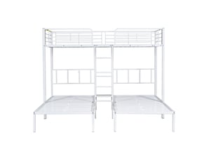 Lit superposé 90x200 cm DZMDIP coloris blanc