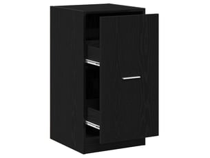 Meuble de rangemenrt, cabinet de pharmacie chêne noir 40 x 41 x 77.5 cm