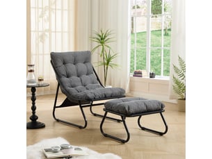 Fauteuil fixe  <strong></strong> Tissu gris
