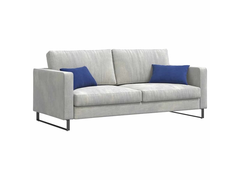  Lot de 2 coussins de canapé, coussins décoratifs bleu police 50 x 30 cm cf59019  - Conforama C