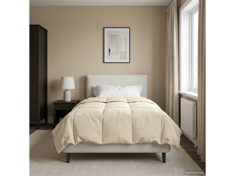  Duvet d'hiver - couette 140 x 200 cm hiver - couette microfibre (100% polyester)  - Conforama D