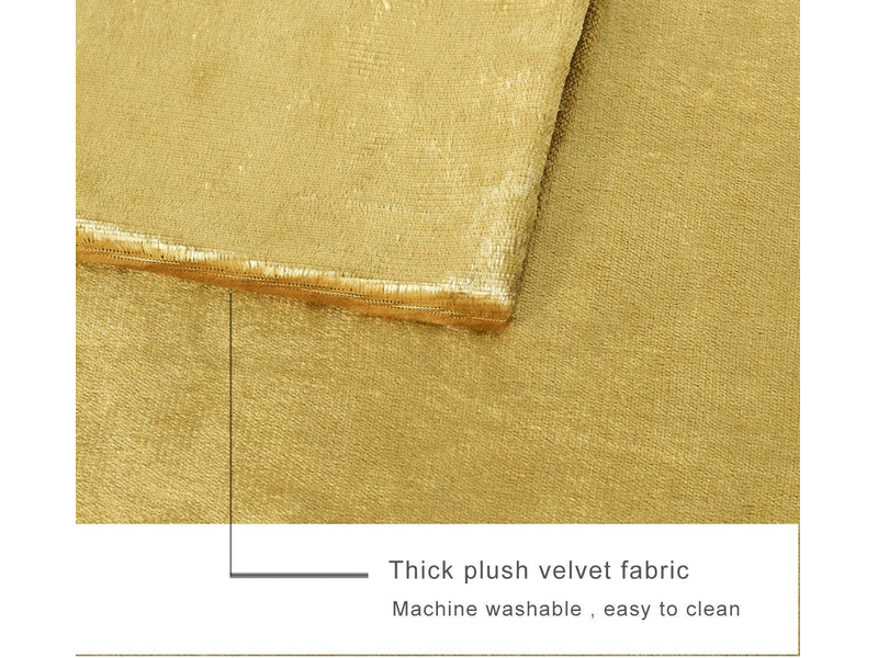  Housse de coussin - golden velours coussin cas, luxueux velours housse de coussin， le meilleur carré décoratif d'oreiller de divan de lit de canapé 18x, 45 x 45 cm, jaune  - Conforama D