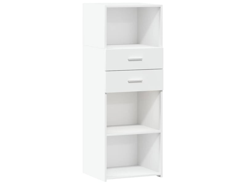  Buffet haut - bahut - meuble de rangement blanc 45x42,5x124 cm bois d'ingénierie  - Conforama A