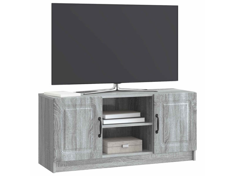  Meuble tv - banc tv - meuble de rangement sonoma gris 102 x 34,5 x 47 cm bois d'ingénierie  - Conforama C