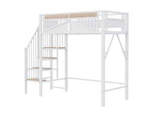 Lit mezzanine 90x200 cm <strong></strong> <strong>Fay Lum</strong> coloris blanc