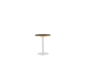 Table d’appoint ronde moderne, plateau uv effet marbre, acier inoxydable doré, base stable