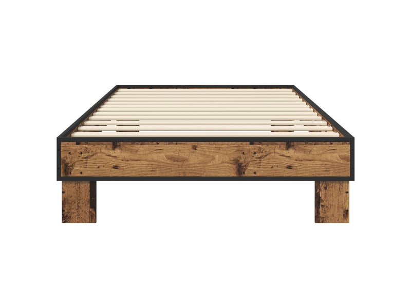  Lit simple- lit adulte -  cadre de lit bois ancien 80 x 200 cm bois d'ingénierie  - Conforama C
