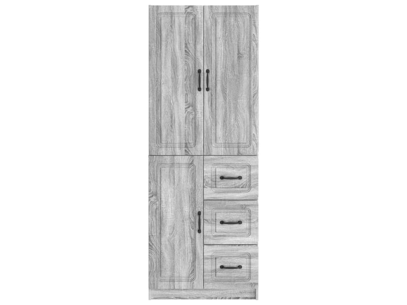  Buffet - ensemble de meubles 2 pc sonoma gris bois d'ingénierie  - Conforama E