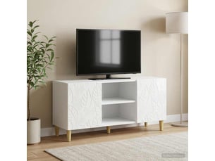 Meuble tv coloris blanc 102 cm <strong></strong>  <strong></strong>