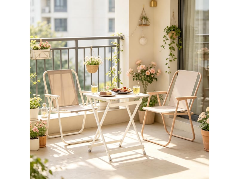 Table d’appoint pliante extérieure, table balcon, table camping portable multifonctionnelle - Conforama D