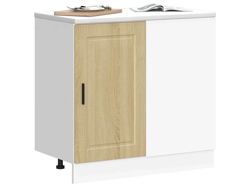 Meuble de rangement, armoire de cuisine porto chêne sonoma bois d'ingénierie shl6374 - Conforama C