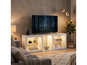 Meuble tv coloris blanc 35 cm CRAVDOM