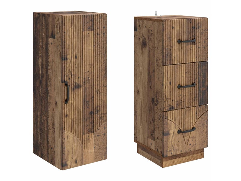 Ensemble de meubles 2 pcs, rangement de salon 33 x 34,5 x 87 cm bois d'ingénierie shl3867 - Conforama D
