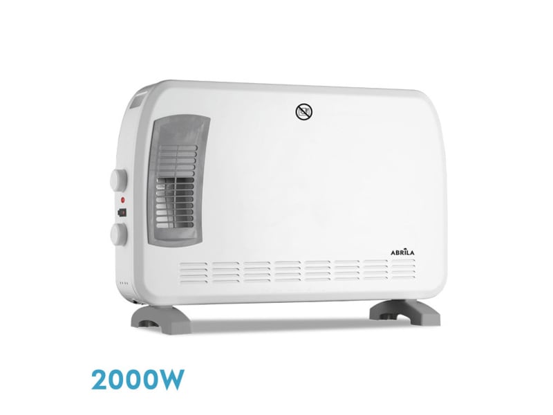 Convecteur électrique fabrilamp bengala 2000 w thermostat réglable blanc et gris 226122001 - Conforama A
