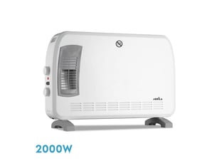 Convecteur électrique fabrilamp bengala 2000 w thermostat réglable blanc et gris