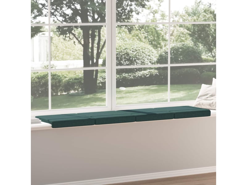 Lot de 4 coussins de banc, coussins d'assise, coussins pour chaisecanapé tissu vert foncé profondeur 35 cm cf52596 - Conforama D