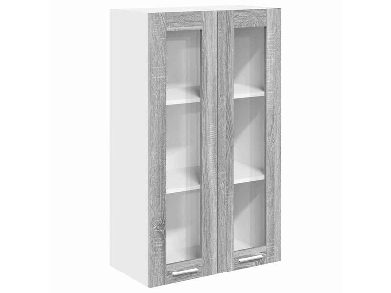  Meuble de rangement, armoire suspendue gris sonoma 60x31x100cm shl7297  - Conforama A