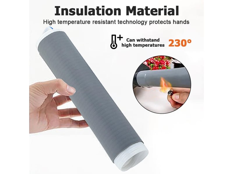  Couvercle d'isolation thermique de poignée de pot,2 pièces manchon de poignée de poêle en silicone résistant a la chaleur pour poêle a frire none - Conforama D