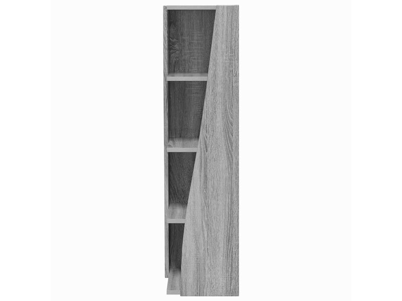  Meuble d'angle, meuble de rangement salon 27,5x27x102cm bois d'ingénierie gris sonoma  - Conforama E