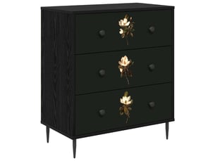 Commode 1 tiroir(s)    <strong></strong> <strong></strong> coloris noir largeur 66 cm